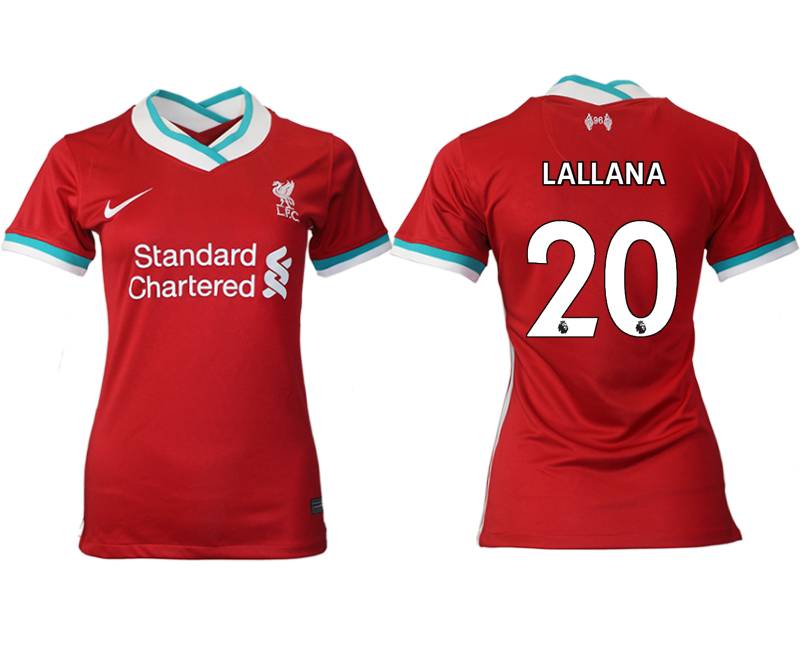 Women 2020-2021 Liverpool home aaa version #20 red Soccer Jerseys
